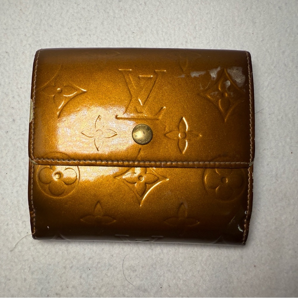 Louis Vuitton Gold Vernis Wallet